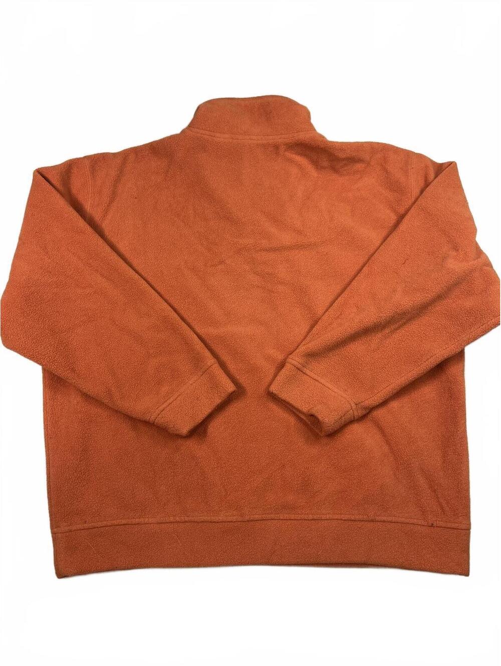 IZOD Ladies Orange Polyester Half-Zip Fleece Pullover Size L - Picture 4 of 4